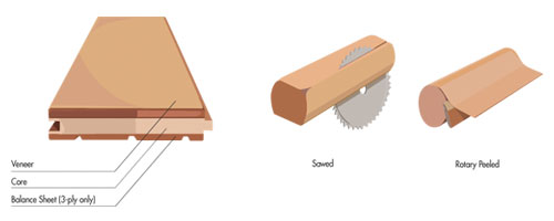Wood Veneer Sawing Methods