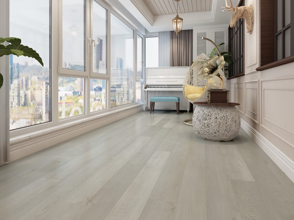 This flooring is designed with an Embossed in Register (EIR) surface texture to give an extremely realistic 3-dimensional appearance. Featuring Vesdura Vinyl Planks 12mm WPC Click Lock Ultimate Collection in Desert Oak