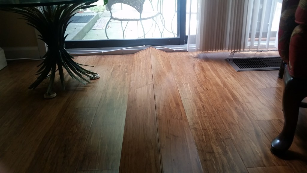 buckling wood floor