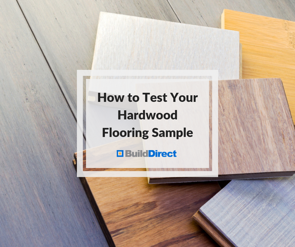 test hardwood flooring sample