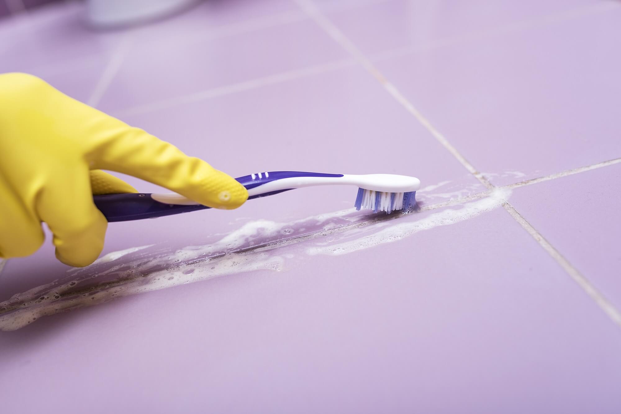 how to clean grout